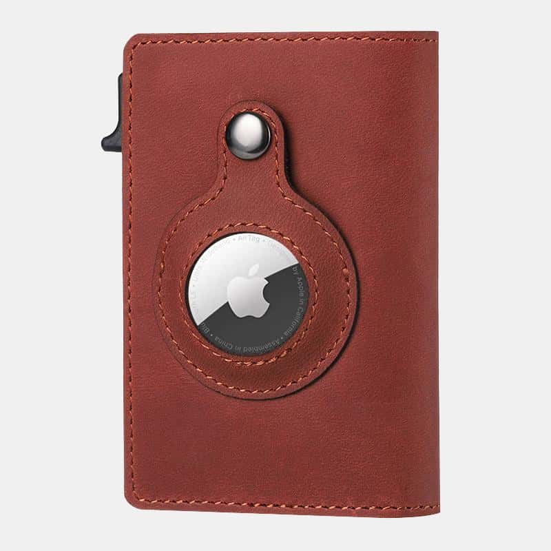 ארנק עור קפיץ עם מקום מיוחד ל Apple Airtag סדרה חדשה! במגוון צבעים
