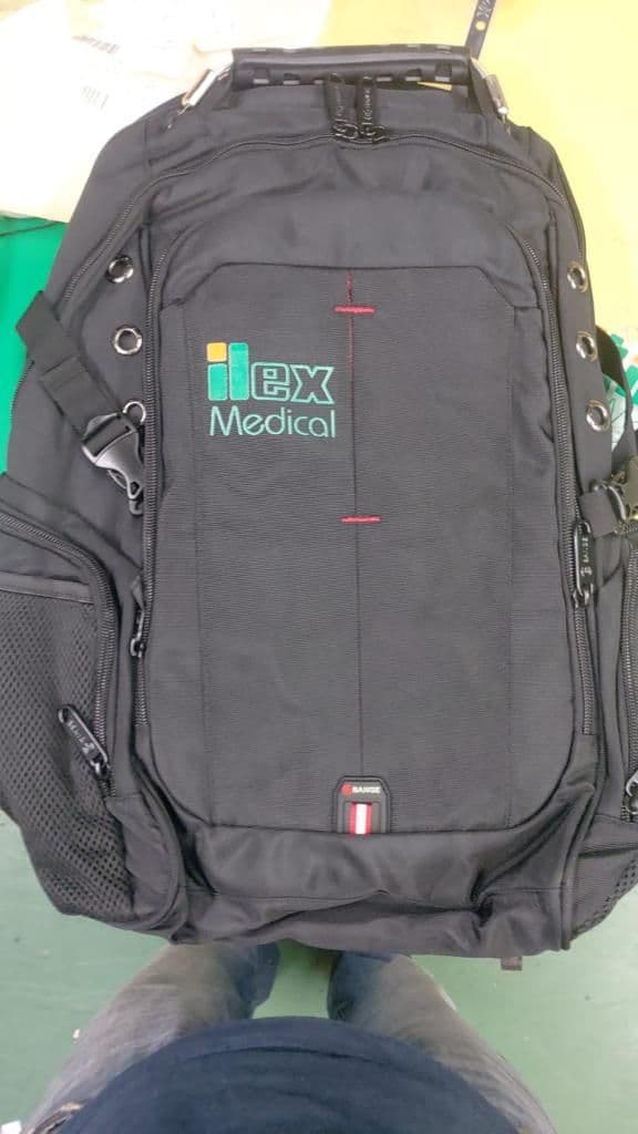 תיק גב עם לוגו iLex Medical מתוך גלריית המחלקה העסקית