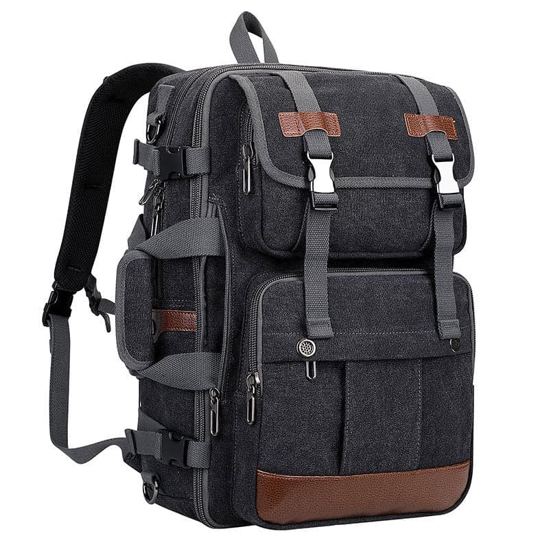 תיק גב Quenlith Pro 35L למחשב 16 אינץ' מתרחב עם USB – תמונה 1