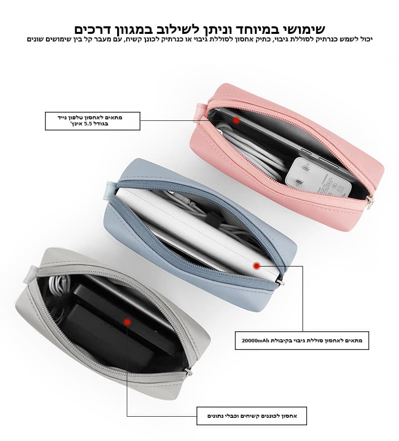 אורגנייזר Orvalinor 1/0.7 ליטר עמיד במים וקל משקל – תמונה 18