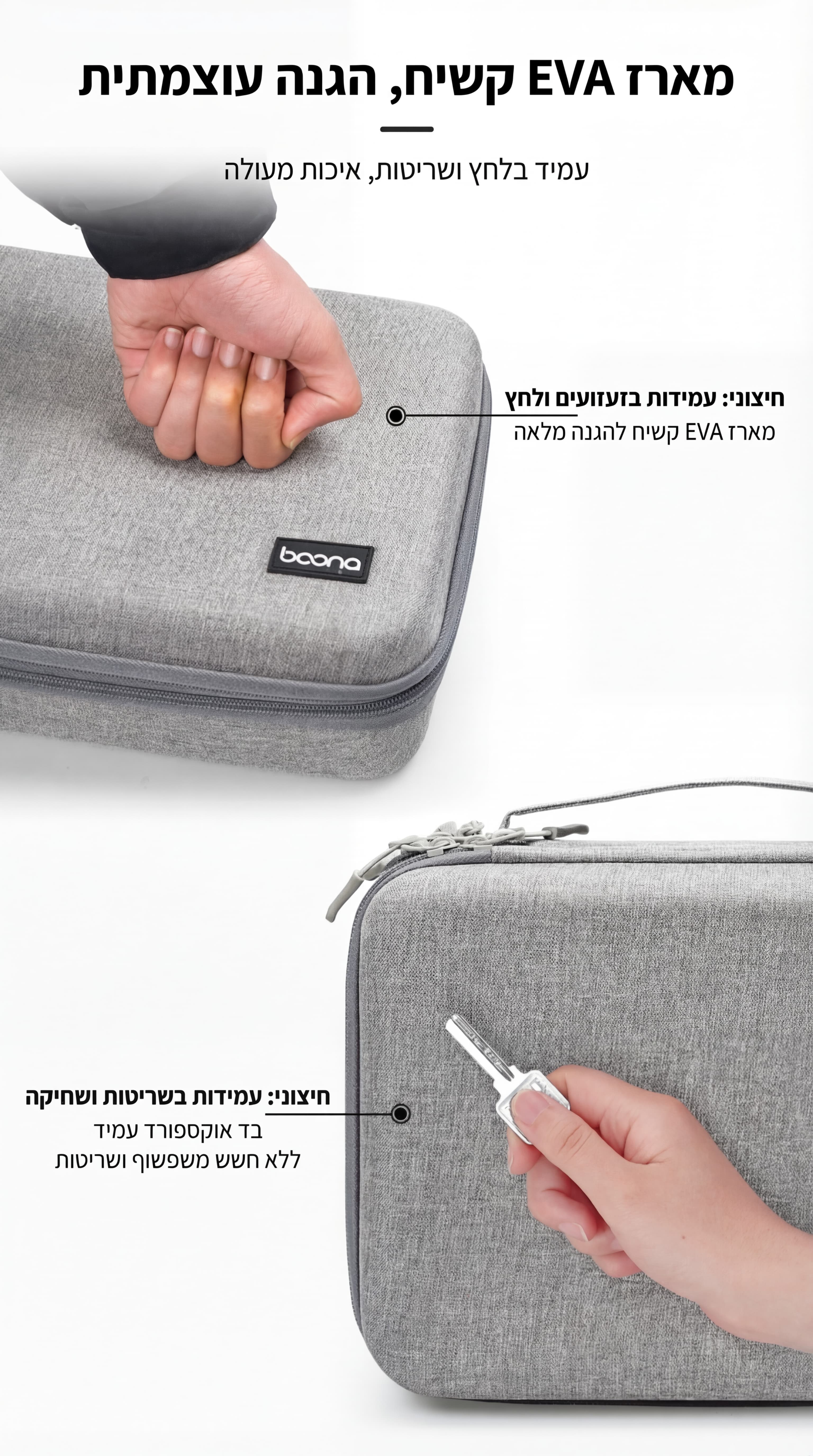 אורגנייזר Irvalen Max 4 ליטר עם מעטפת קשיחה – תמונה 13