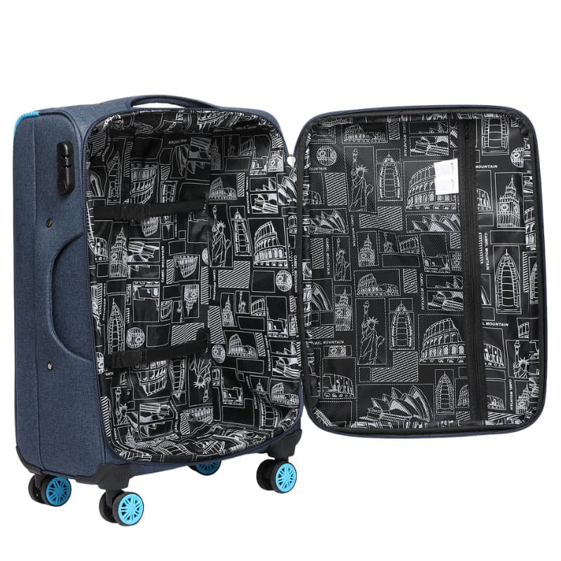 סט 2 מזוודות Cosmos DLX: גדולה 28 אינץ׳ + ענקית 32 אינץ׳, מתרחבות עם 270 ליטר נפח כולל מבית כאמל מאונטין – תמונה 2
