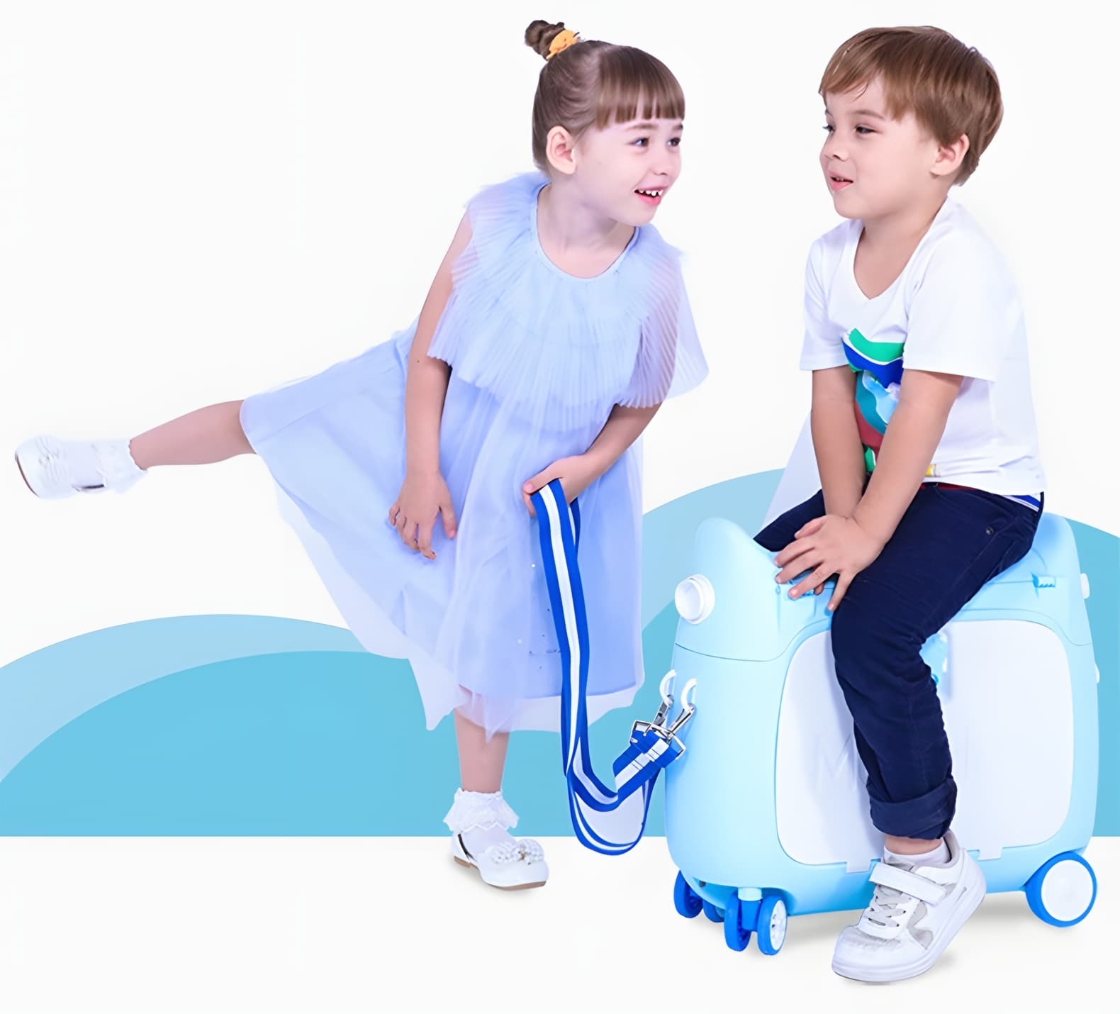 מזוודת ילדים Mila רכיבה ומיטה לטיסה, 20 אינץ׳, גובה מתכוונן ב־5 דרגות ו־20 ליטר – תמונה 11