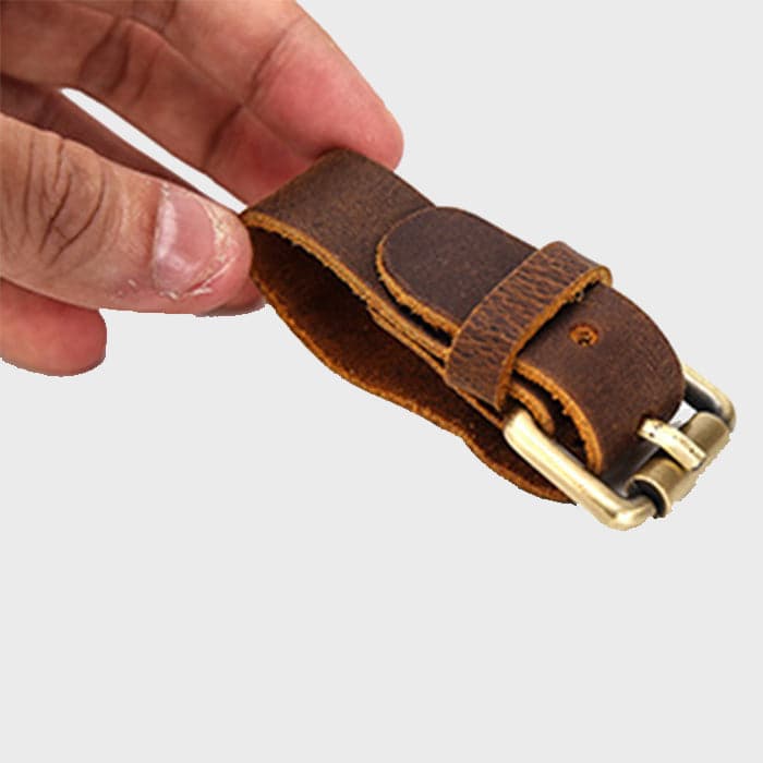 תג זיהוי למזוודה Leather ID TAG מעור אמיתי מבית כאמל מאונטין – תמונה 3