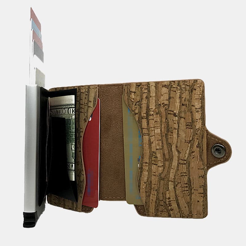 ארנק כרטיסים Cork™ Popup עם הגנת RFID – תמונה 5