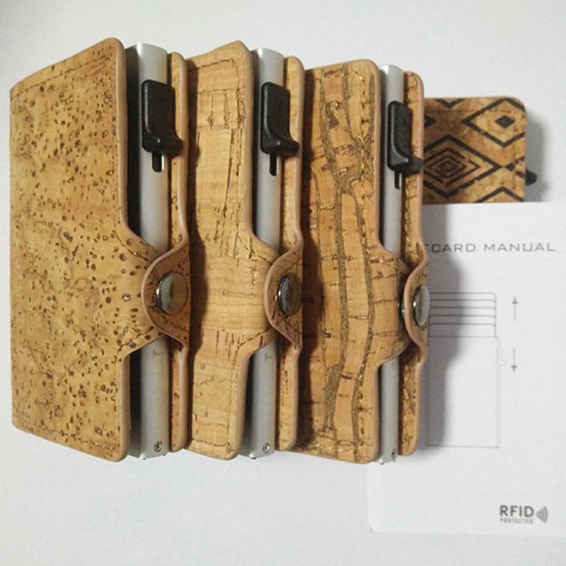 ארנק כרטיסים Cork™ Popup עם הגנת RFID – תמונה 7