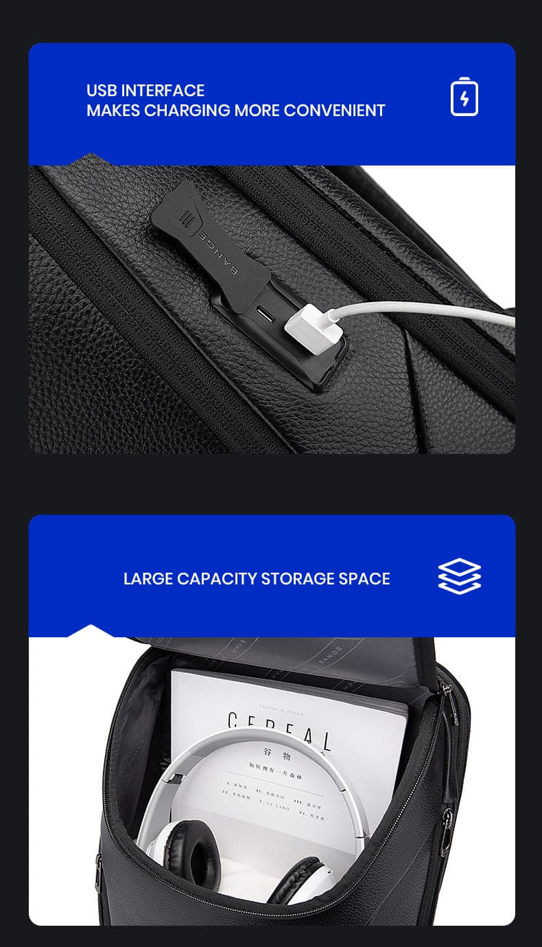 תיק גב The CityView Prestige 28L למחשב 16 אינץ' עם יציאת USB מבית כאמל מאונטין – תמונה 2