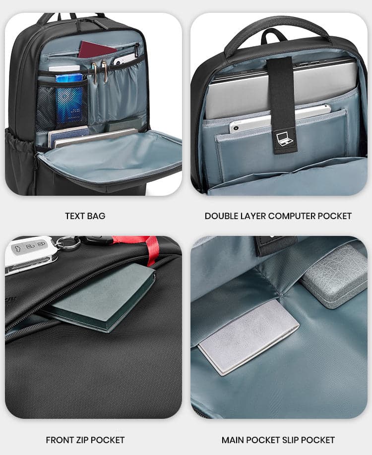 תיק גב CommTech Elite 35L למחשב 16 אינץ' עמיד במים מבית כאמל מאונטין – תמונה 3