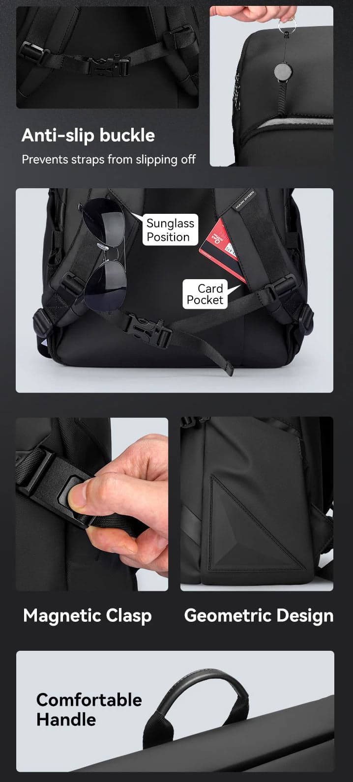 תיק גב EchoPack Luxe למחשב 15.6 אינץ' עמיד במים מבית כאמל מאונטין – תמונה 3