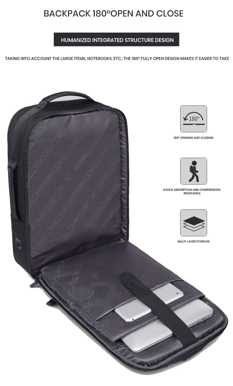 תיק גב FlexSense Fusion 35L למחשב 16 אינץ' יציאת USB מבית כאמל מאונטין – תמונה 9