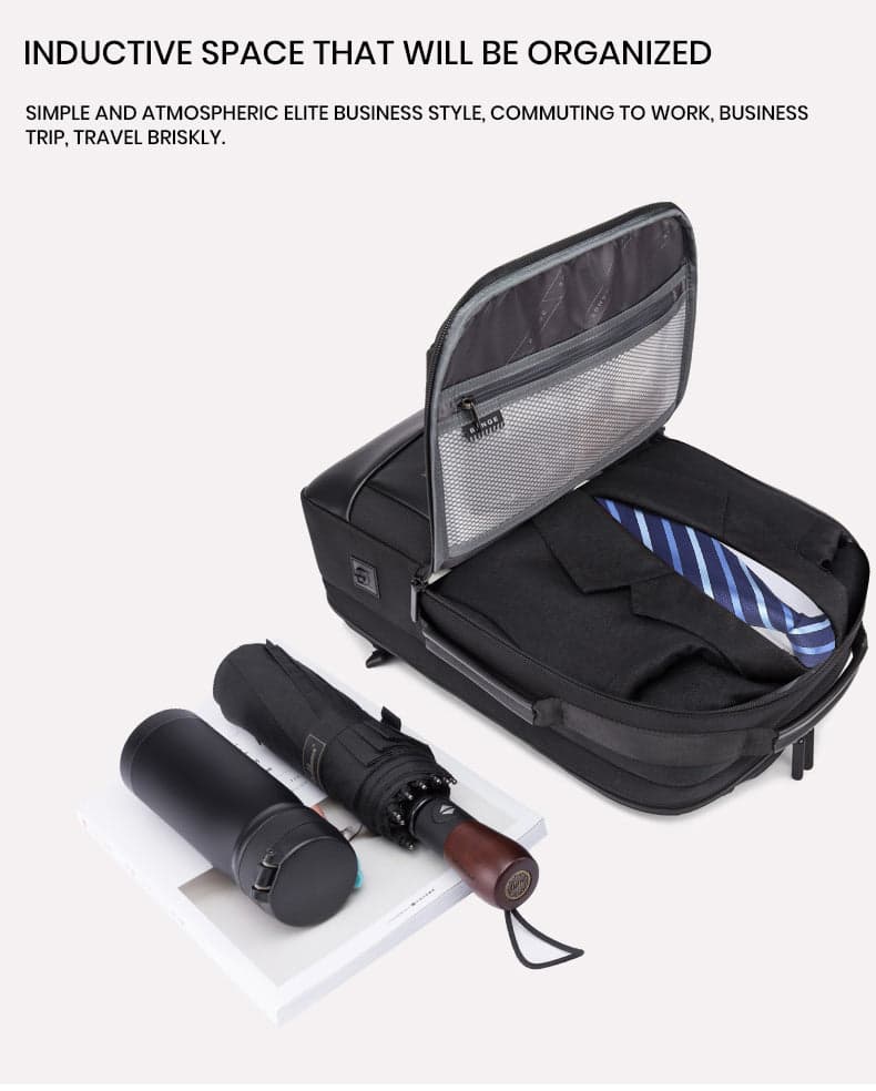 תיק גב FlexSense Fusion 35L למחשב 16 אינץ' יציאת USB מבית כאמל מאונטין – תמונה 10