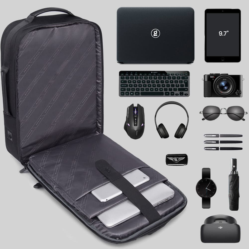 תיק גב FlexSense Fusion 35L למחשב 16 אינץ' יציאת USB מבית כאמל מאונטין – תמונה 2