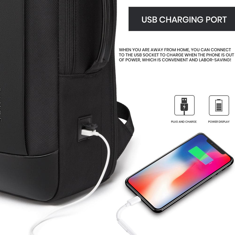 תיק גב FlexSense Fusion 35L למחשב 16 אינץ' יציאת USB מבית כאמל מאונטין – תמונה 12