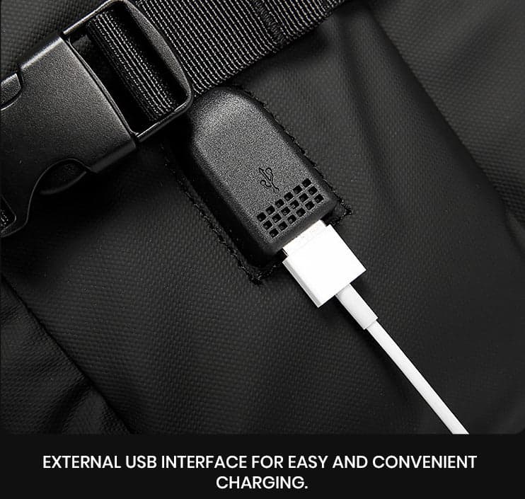 תיק גב The Horizon Platinum למחשב 15-16 אינץ' עם יציאת USB מבית כאמל מאונטין – תמונה 8