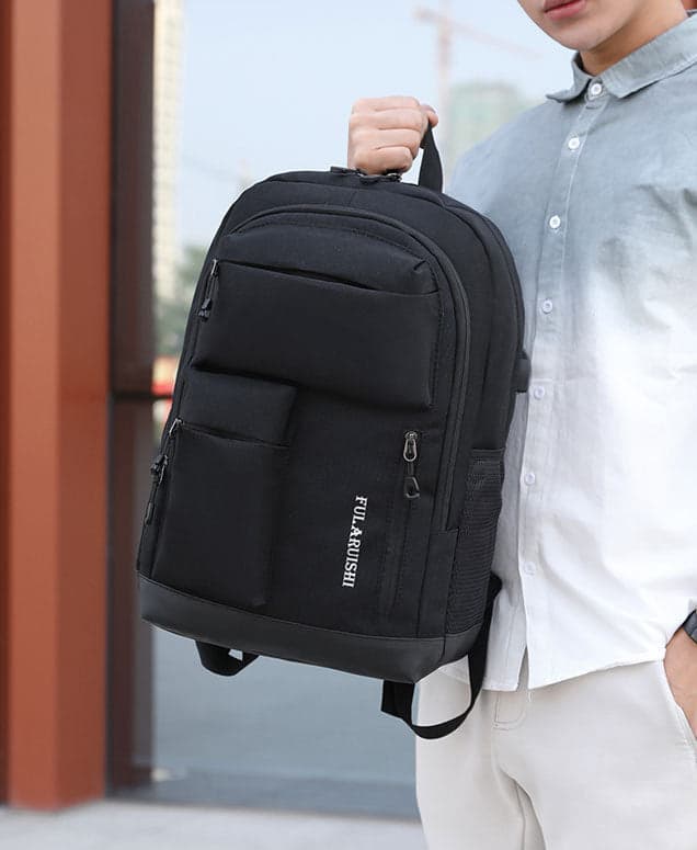 תיק גב Ochocinco Pro 25L למחשב 15.6 אינץ' עם יציאת USB מבית כאמל מאונטין – תמונה 8