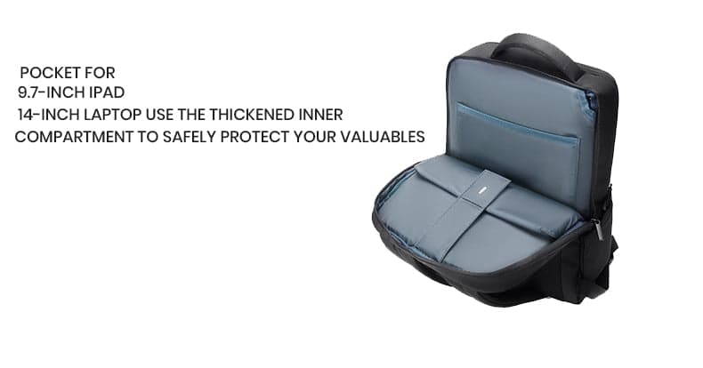 תיק גב PowerTech Platinum למחשב 16 אינץ' עמיד במים מבית כאמל מאונטין – תמונה 13