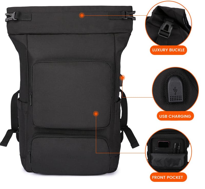 תיק גב Prestige Evolve 36L למחשב 16 אינץ' עם יציאת USB מבית כאמל מאונטין – תמונה 3