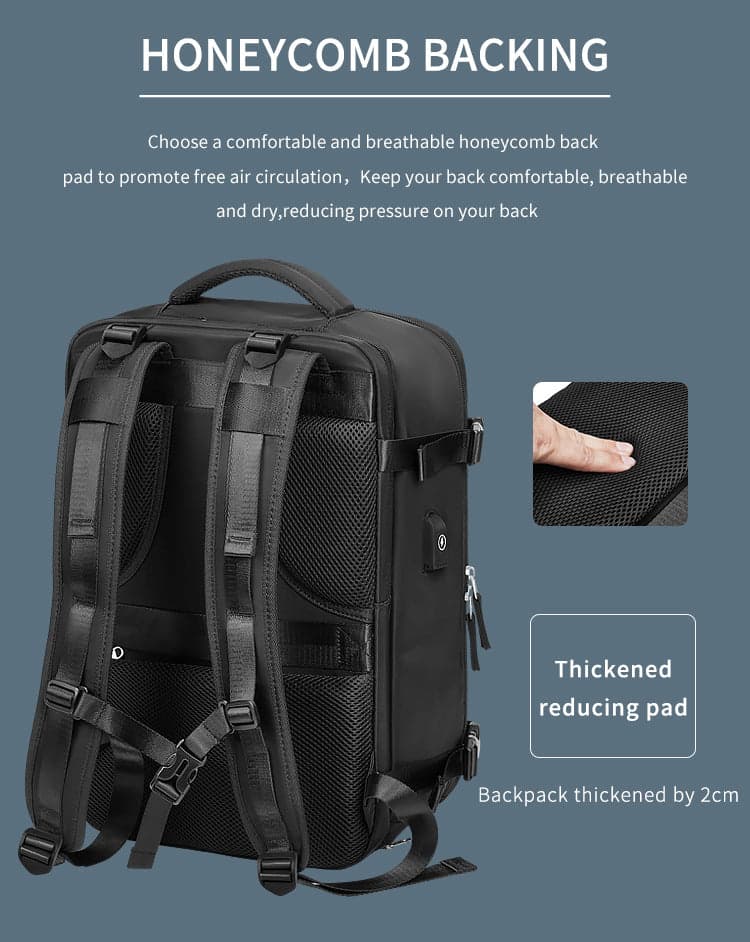 תיק גב RoamPak Quantum 20L למחשב 16 אינץ' עם יציאת USB מבית כאמל מאונטין – תמונה 14