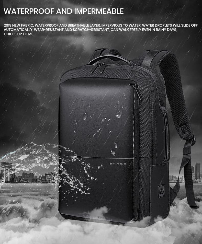 תיק גב SwiftSync Luxe למחשב 15-16 אינץ' עם יציאת USB מבית כאמל מאונטין – תמונה 7