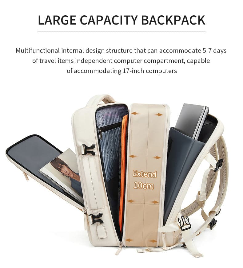 תיק גב TrailPod Prime 20L למחשב 17 אינץ' עם יציאת USB – תמונה 3