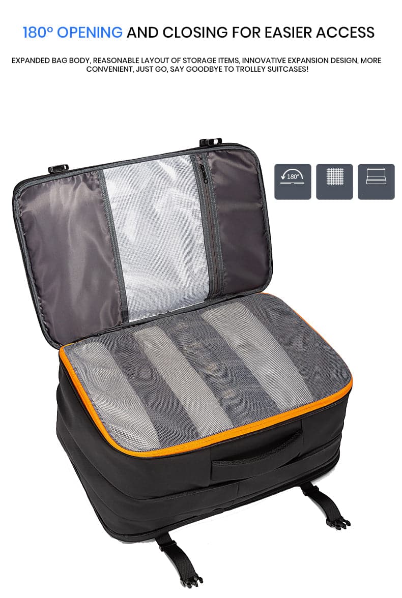 תיק גב The Translucent Prestige 36-55L למחשב 15-17 אינץ' עמיד במים מבית כאמל מאונטין – תמונה 10