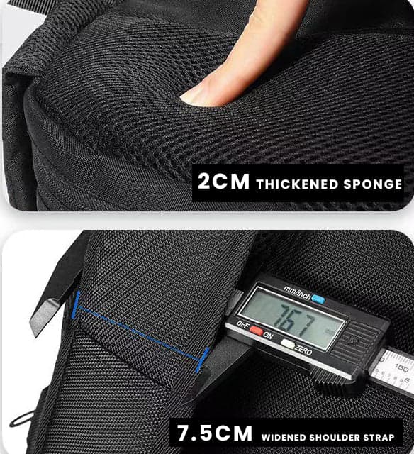 תיק גב TrekWaveX 36-55L למחשב 13-17 אינץ' עם יציאת USB מבית כאמל מאונטין – תמונה 15