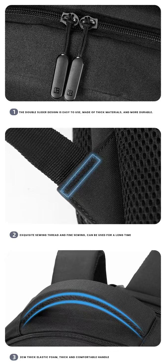 תיק גב TrekWaveX 36-55L למחשב 13-17 אינץ' עם יציאת USB מבית כאמל מאונטין – תמונה 18