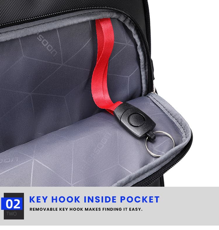 תיק גב ZenSack Turbo 22L למחשב 16 אינץ' עם יציאת USB מבית כאמל מאונטין – תמונה 10