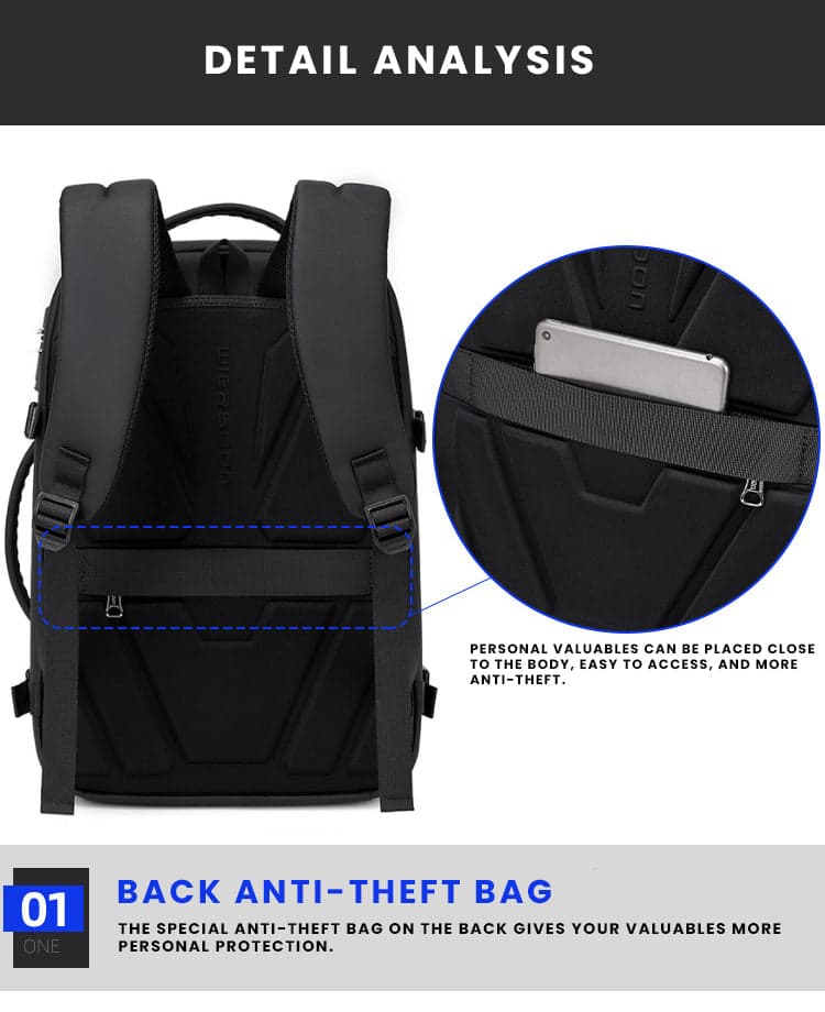 תיק גב ZenSack Turbo 22L למחשב 16 אינץ' עם יציאת USB מבית כאמל מאונטין – תמונה 11