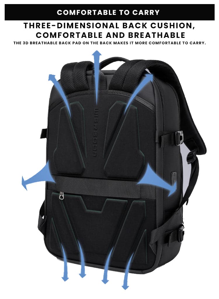 תיק גב ZenSack Turbo 22L למחשב 16 אינץ' עם יציאת USB מבית כאמל מאונטין – תמונה 4