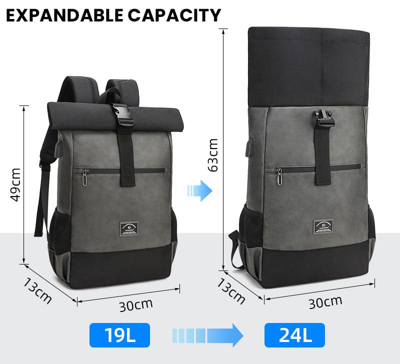 תיק גב ZipMist Elite 18L למחשב 15.6 אינץ' יציאת USB מבית כאמל מאונטין – תמונה 7