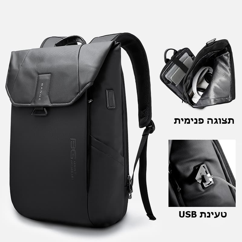 תיק גב Kenko 35L למחשב 16 אינץ' עם יציאת USB – תמונה 12