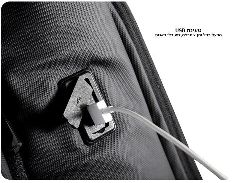 תיק גב Kenko 35L למחשב 16 אינץ' עם יציאת USB – תמונה 17