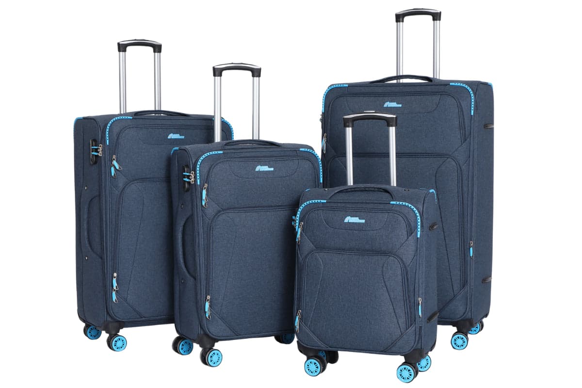 סט 4 מזוודות Cosmos DLX: 20 + 24 + 28 + 32 אינץ׳, מתרחבות עם 400 ליטר נפח כולל מבית כאמל מאונטין – תמונה 1