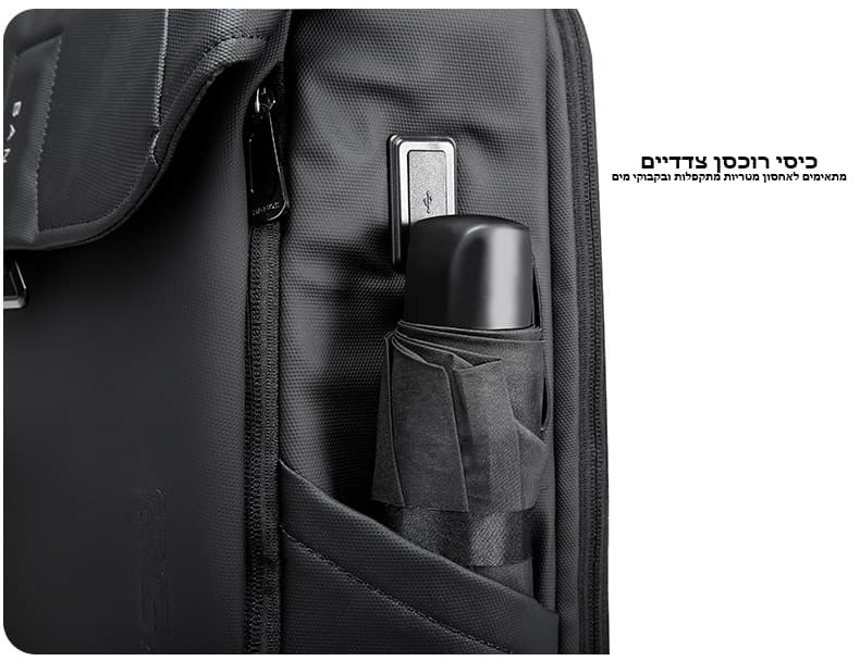 תיק גב Kenko 35L למחשב 16 אינץ' עם יציאת USB – תמונה 14