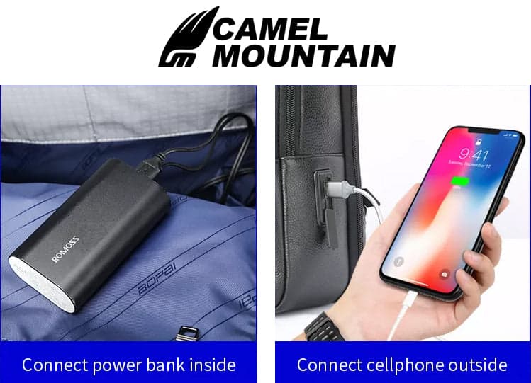 תיק גב The Company™ למחשב 15.6 אינץ' מעור עם יציאת USB – תמונה 14