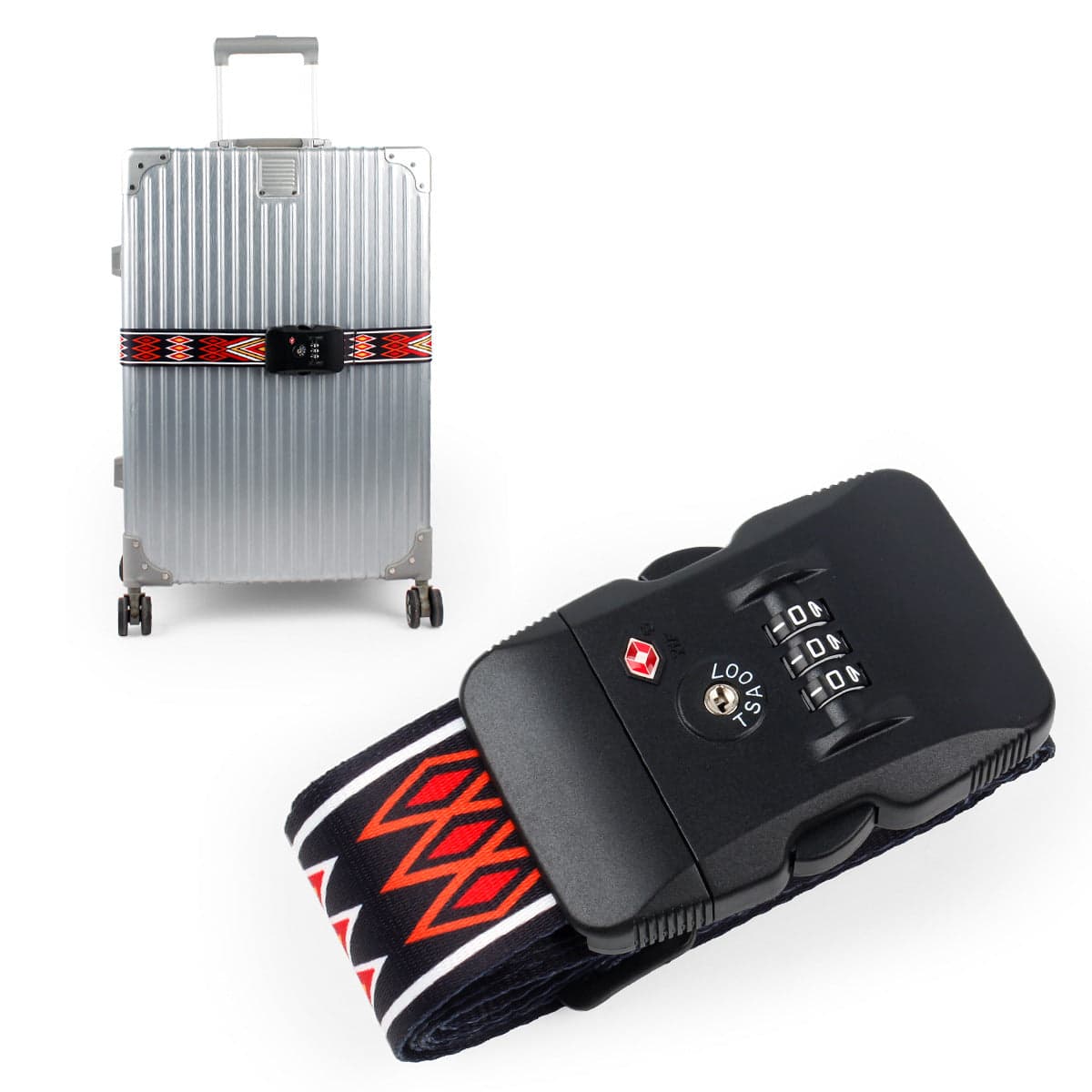 רצועות מזוודה מאושרת The Specter™ Elite Luggage TSA – תמונה 17