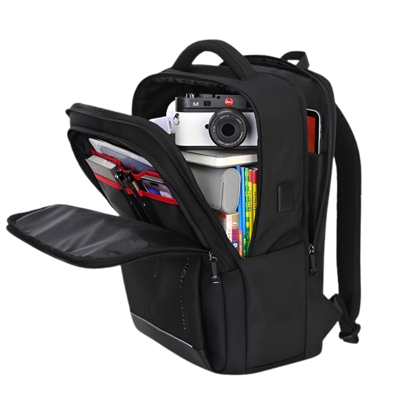 תיק גב Office Pro DLX למחשב 16 אינץ' נגד גניבות עם USB – תמונה 2